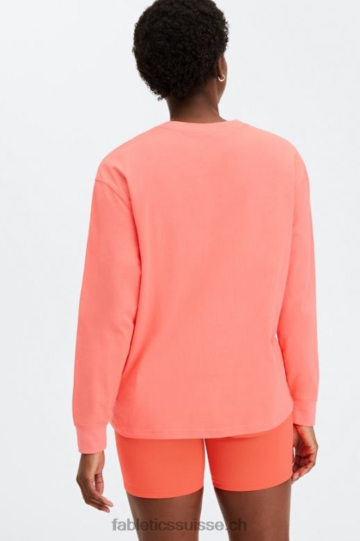 femmes t-shirt boyfriend à manches longues B0B6R2664 enfer poussiéreux Fabletics