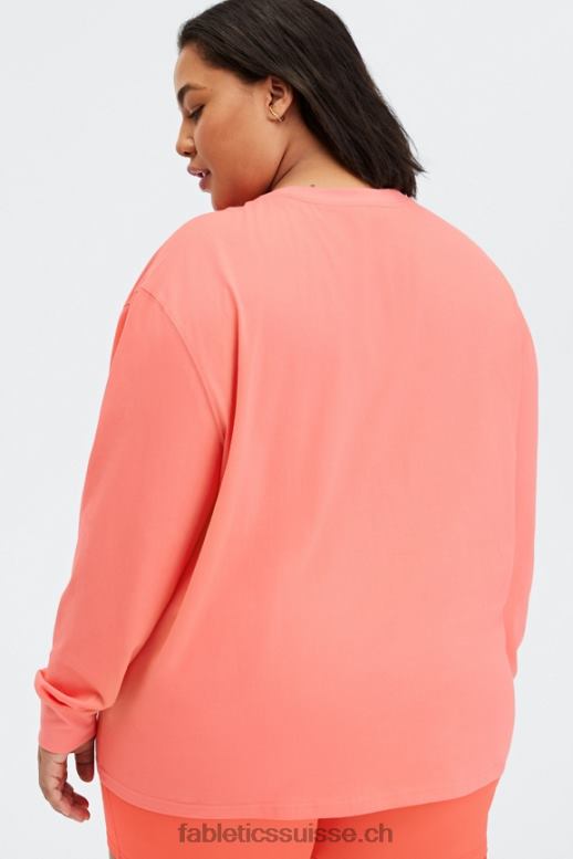 femmes t-shirt boyfriend à manches longues B0B6R2665 enfer poussiéreux Fabletics