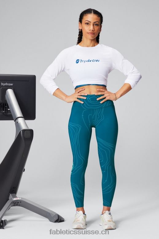 femmes t-shirt à manches longues dry-flex B0B6R2598 hydrow blanc Fabletics