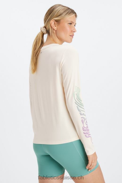 femmes t-shirt à manches longues dry-flex B0B6R2599 aigrette/déformée Fabletics