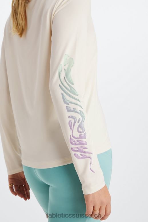femmes t-shirt à manches longues dry-flex B0B6R2599 aigrette/déformée Fabletics