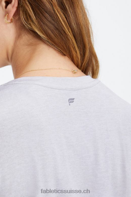 femmes t-shirt à manches longues dry-flex B0B6R2600 gris doux chiné Fabletics