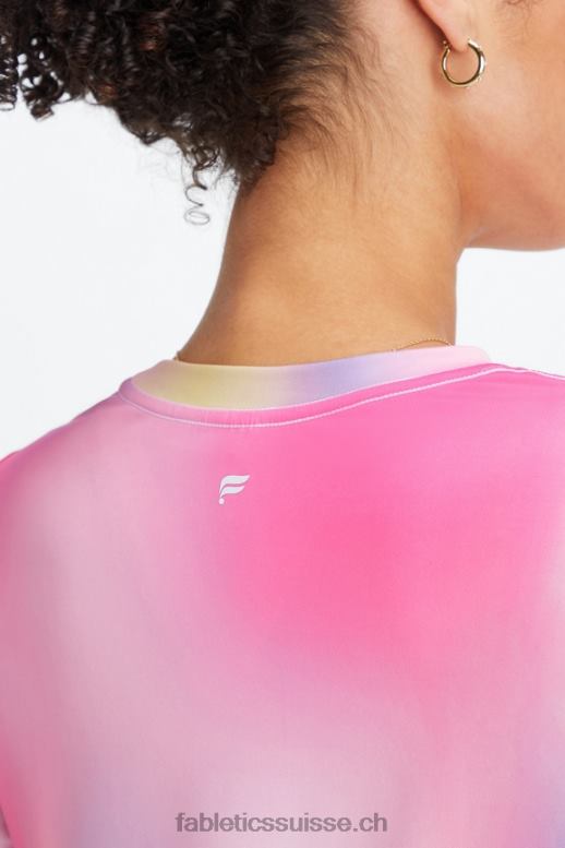 femmes t-shirt à manches longues dry-flex B0B6R2602 ombre rose en peluche Fabletics