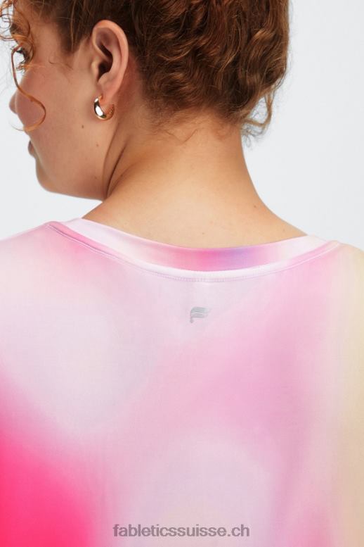 femmes t-shirt à manches longues dry-flex B0B6R2603 ombre rose en peluche Fabletics