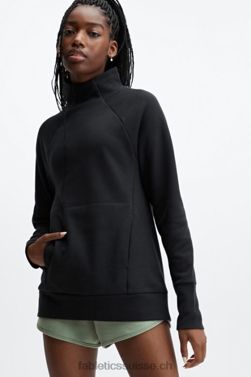 femmes tunique col cheminée zaylee B0B6R2677 noir Fabletics