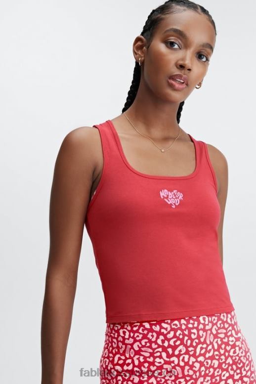 femmes Réservoir Britt 24h/24 et 7j/7 B0B6R2254 haute rouge Fabletics