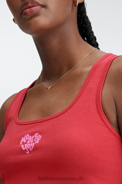 femmes Réservoir Britt 24h/24 et 7j/7 B0B6R2254 haute rouge Fabletics