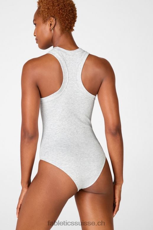 femmes body sans couture kinsley B0B6R2360 gris clair chiné Fabletics
