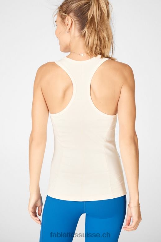 femmes débardeur Phoenix à dos nageur B0B6R2297 crème au beurre Fabletics