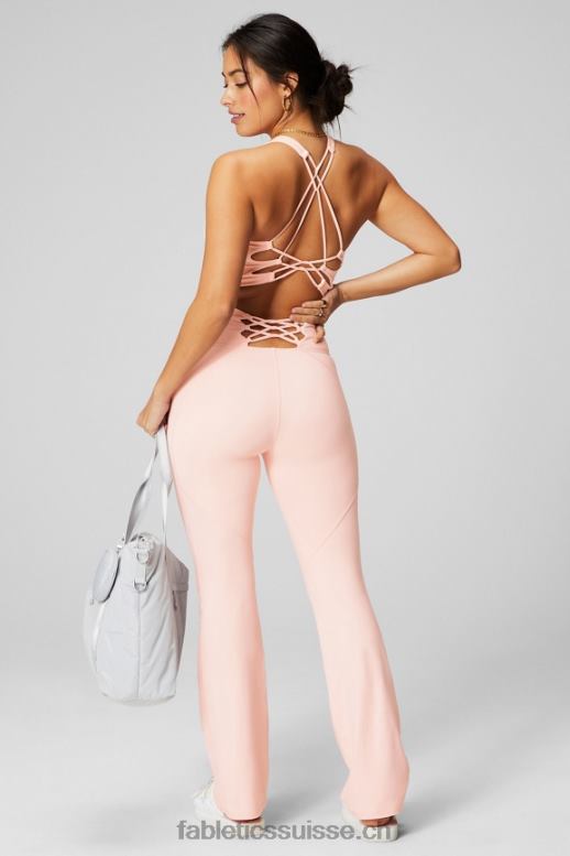 femmes débardeur à bretelles B0B6R2164 crème au beurre rose Fabletics