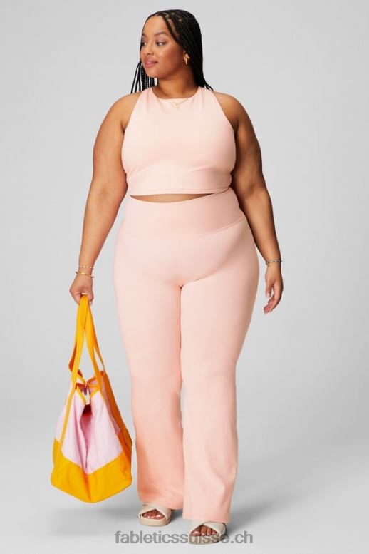 femmes débardeur à bretelles B0B6R2165 crème au beurre rose Fabletics