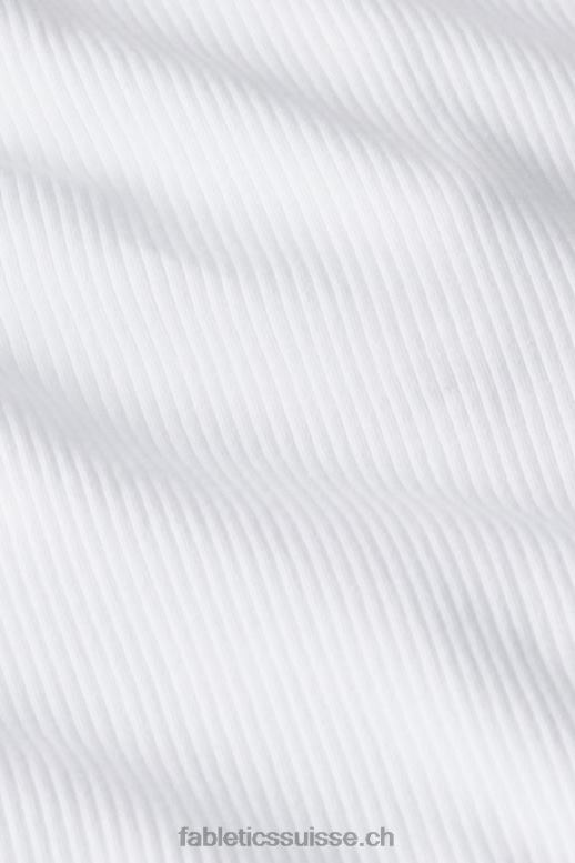 femmes débardeur côtelé à col montant B0B6R2141 blanc classique Fabletics
