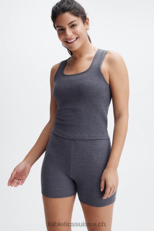 femmes débardeur côtelé restoreknit B0B6R2271 étain Fabletics