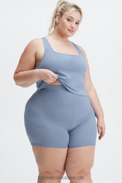 femmes débardeur côtelé restoreknit B0B6R2273 jean délavé Fabletics