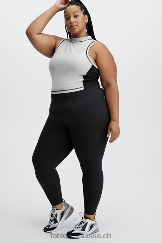 femmes débardeur à col montant giana B0B6R2303 frêne/noir Fabletics