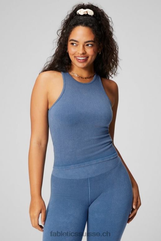 femmes débardeur à col montant sans couture cloud B0B6R2151 indigo clair Fabletics