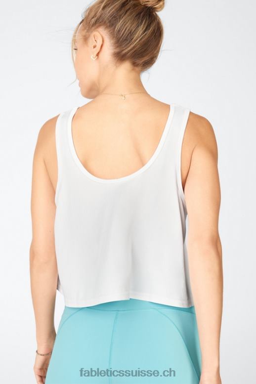 femmes débardeur court en maille élégante B0B6R2314 blanc Fabletics