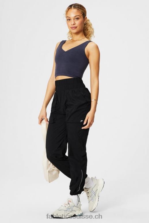 femmes débardeur court sans coutures à col en v B0B6R2162 indigo foncé Fabletics