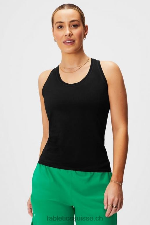 femmes débardeur à dos nageur en plumes B0B6R2137 noir Fabletics