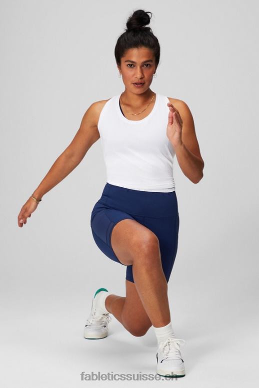 femmes débardeur à dos nageur en plumes B0B6R2138 blanc classique Fabletics