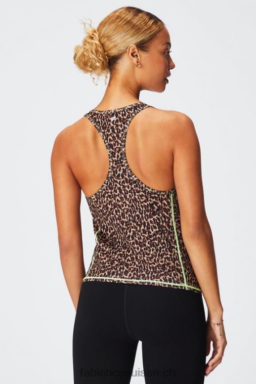 femmes débardeur dos nageur phoenix lite B0B6R2181 guépard ondulé/surligneur Fabletics