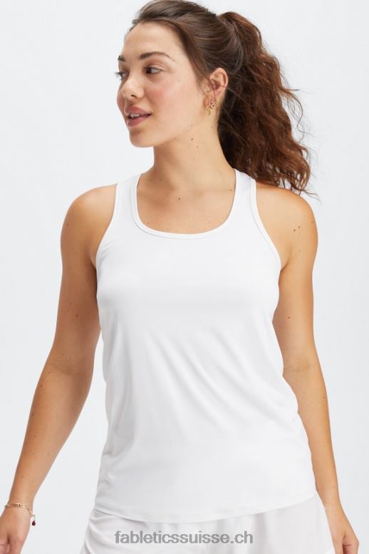 femmes débardeur dos nageur phoenix lite B0B6R2188 blanc brillant Fabletics