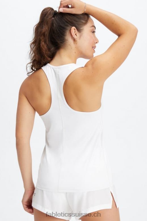 femmes débardeur dos nageur phoenix lite B0B6R2188 blanc brillant Fabletics