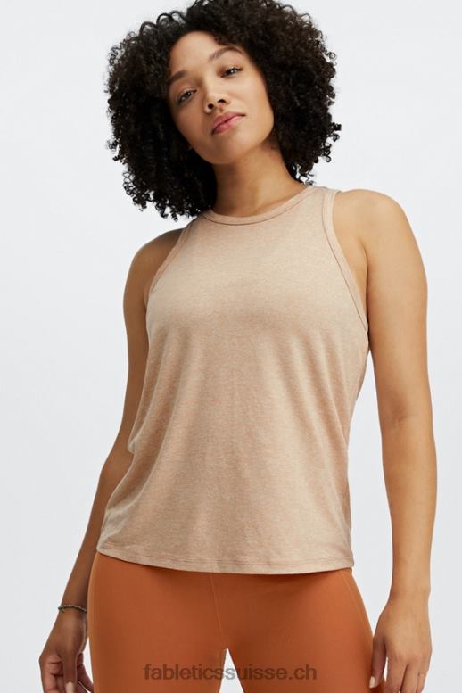 femmes débardeur dos ouvert torsadé dry-flex B0B6R2291 bruyère du désert Fabletics
