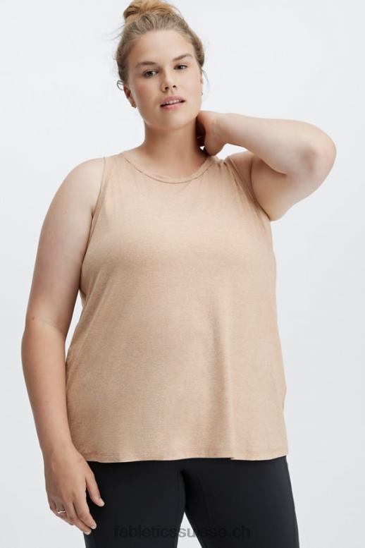 femmes débardeur dos ouvert torsadé dry-flex B0B6R2292 bruyère du désert Fabletics