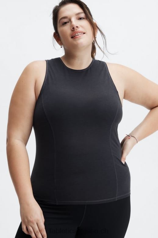 femmes débardeur en laine B0B6R2240 gris anthracite chiné Fabletics