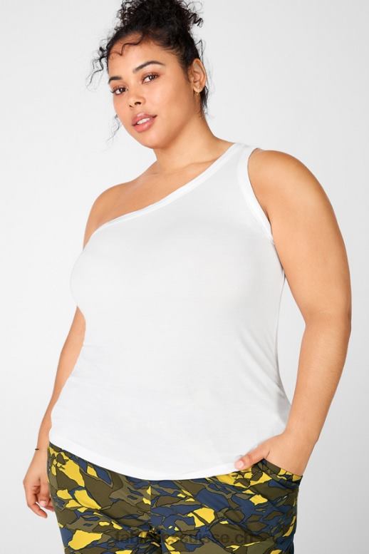 femmes débardeur esme à une épaule B0B6R2421 blanc Fabletics