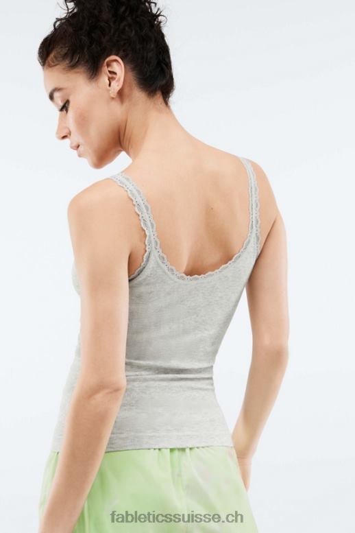 femmes débardeur à fines bretelles sans coutures eden B0B6R2313 gris chiné Fabletics