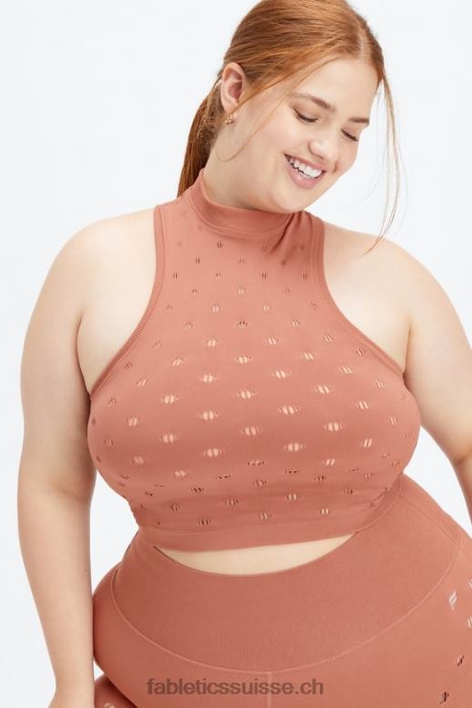 femmes débardeur frances sculptknit à col montant B0B6R2267 caramel au beurre Fabletics