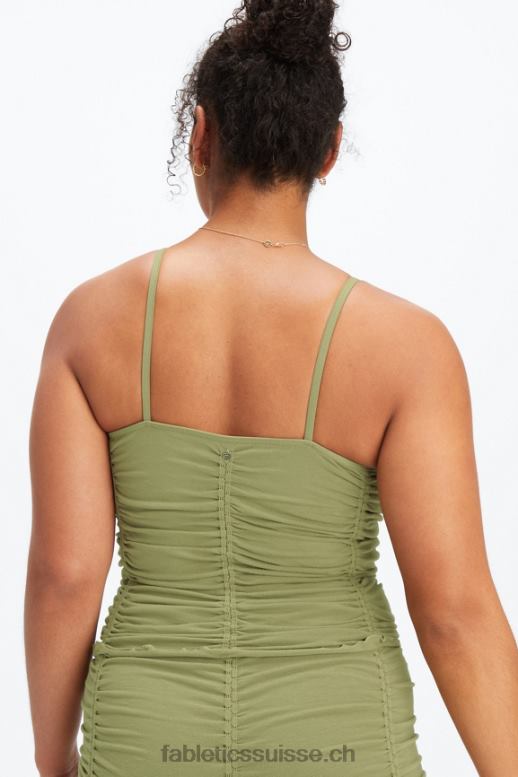 femmes débardeur froncé sans couture anya B0B6R2243 mousse de forêt Fabletics