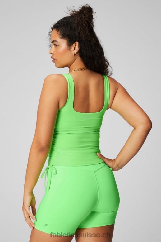 femmes débardeur froncé à soutien-gorge intégré B0B6R2147 néon à la menthe Fabletics