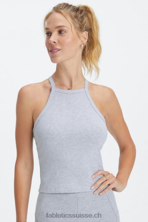 femmes débardeur habitable B0B6R2229 gris chiné classique Fabletics
