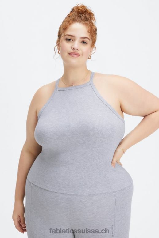 femmes débardeur habitable B0B6R2230 gris chiné classique Fabletics