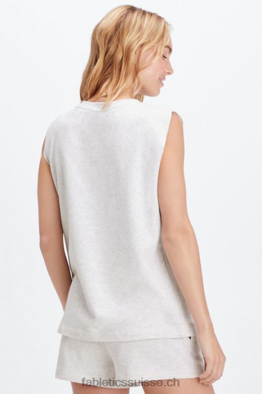 femmes débardeur éponge surdimensionné B0B6R2259 soft grey heather/athletic club Fabletics