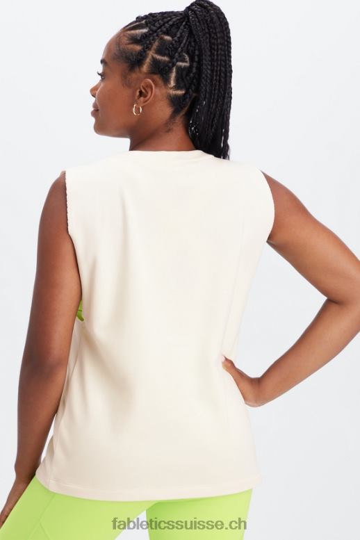 femmes débardeur éponge surdimensionné B0B6R2260 aigrette/club d\'athlétisme Fabletics