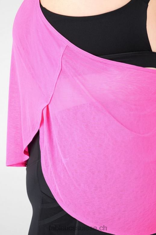 femmes débardeur à soutien-gorge intégré ryan B0B6R2383 rose fluo/noir Fabletics