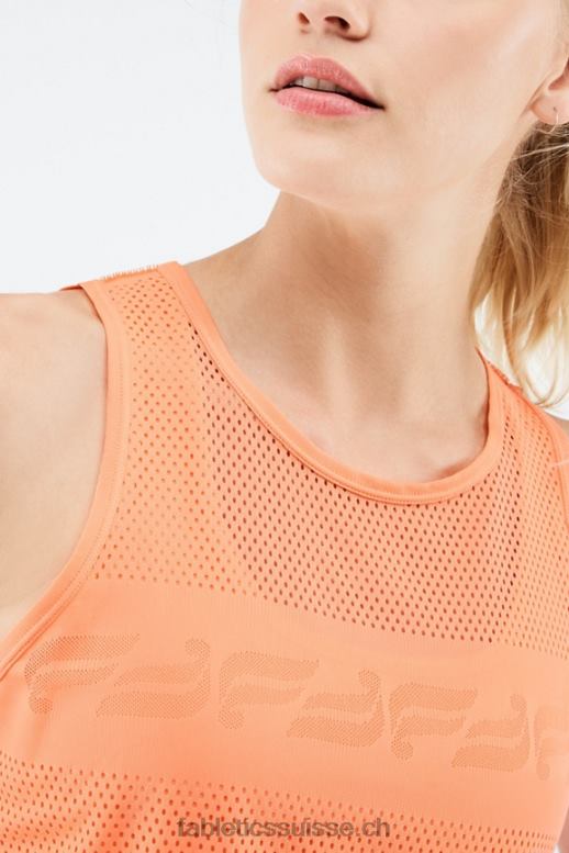 femmes débardeur wilder sculptknit B0B6R2334 explosion d\'orange Fabletics