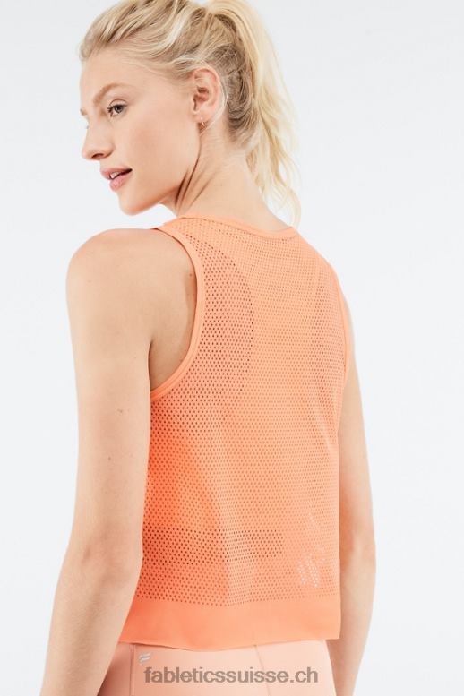 femmes débardeur wilder sculptknit B0B6R2334 explosion d\'orange Fabletics