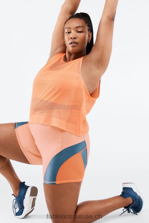 femmes débardeur wilder sculptknit B0B6R2335 explosion d\'orange Fabletics