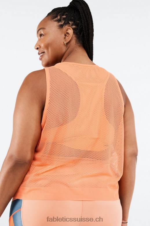 femmes débardeur wilder sculptknit B0B6R2335 explosion d\'orange Fabletics