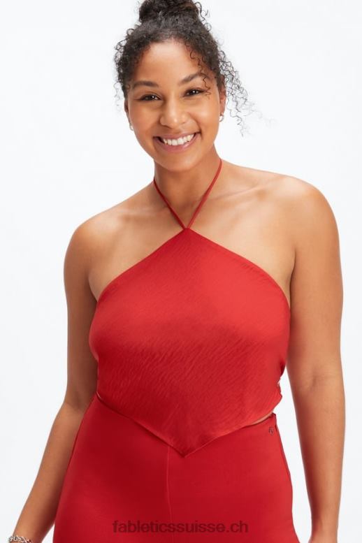 femmes haut foulard B0B6R2276 pomme rouge Fabletics