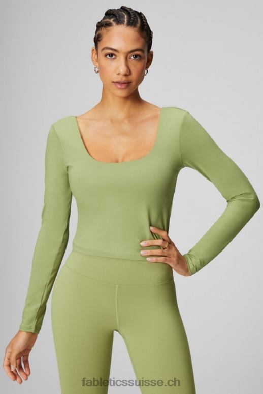 femmes haut à manches longues avec soutien-gorge intégré oasis twist B0B6R2196 violon Fabletics