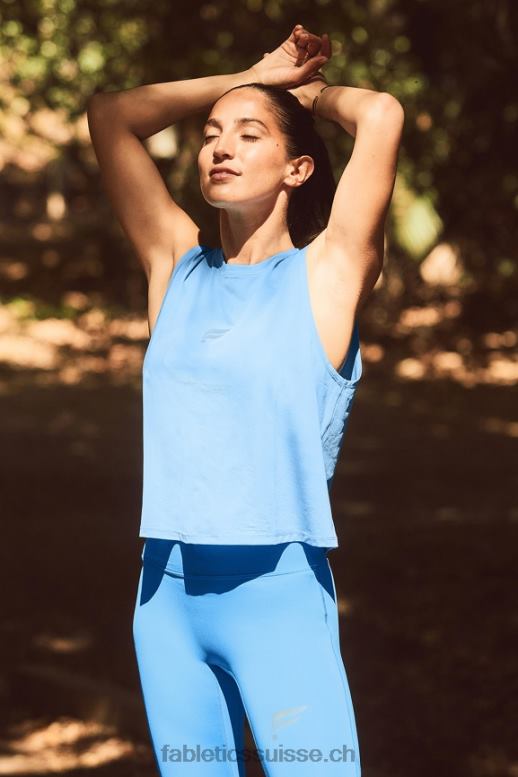 femmes phoenix respire réservoir musculaire B0B6R2263 évasion de l\'île/logo réfléchissant Fabletics
