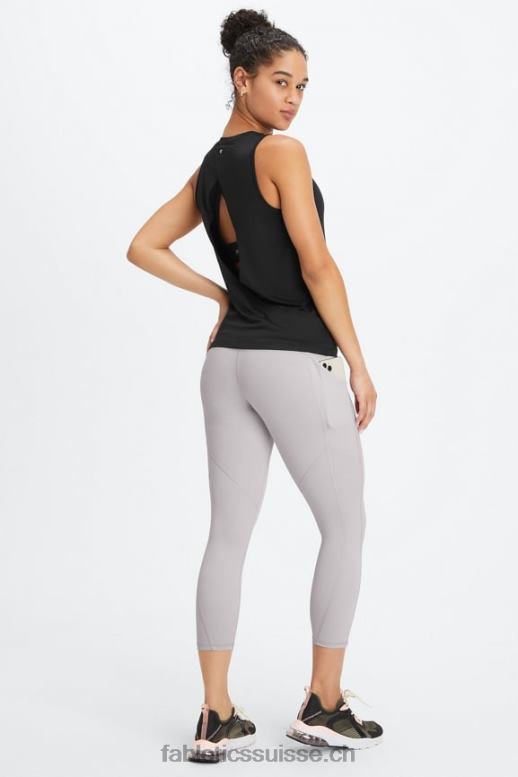 femmes réservoir arrière ouvert dry-flex B0B6R2119 noir Fabletics