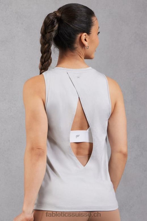 femmes réservoir arrière ouvert dry-flex B0B6R2127 gris doux chiné Fabletics