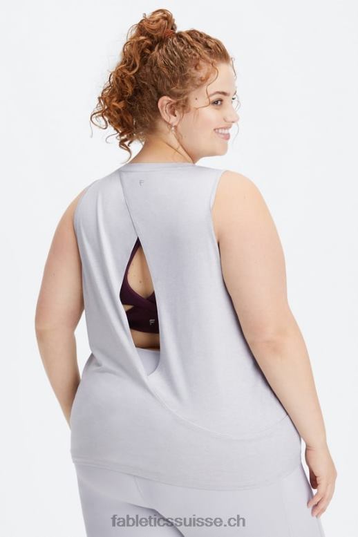 femmes réservoir arrière ouvert dry-flex B0B6R2128 gris doux chiné Fabletics